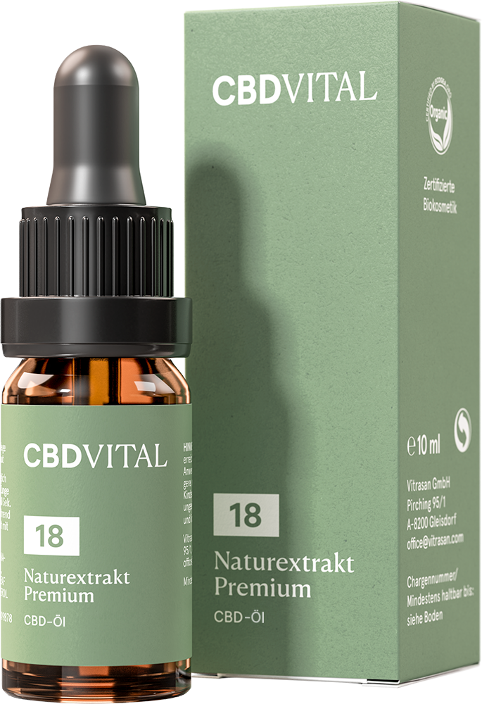 CBD Naturextrakt PREMIUM Öl 18%