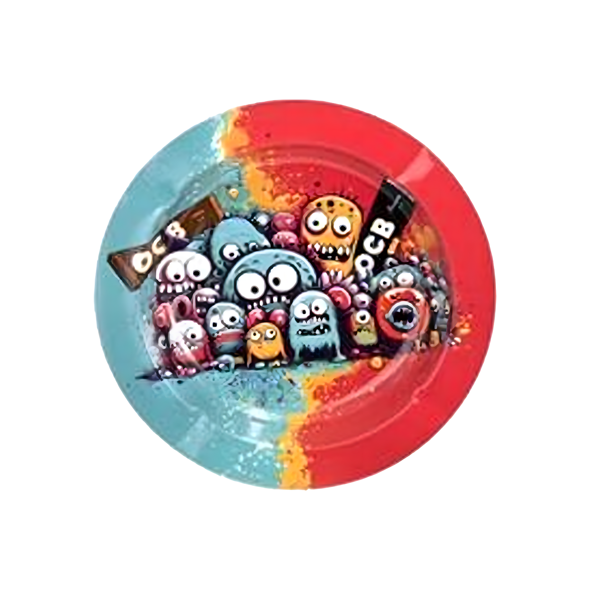 OCB Metall Aschenbecher rund – Ø ca. 13,5 cm