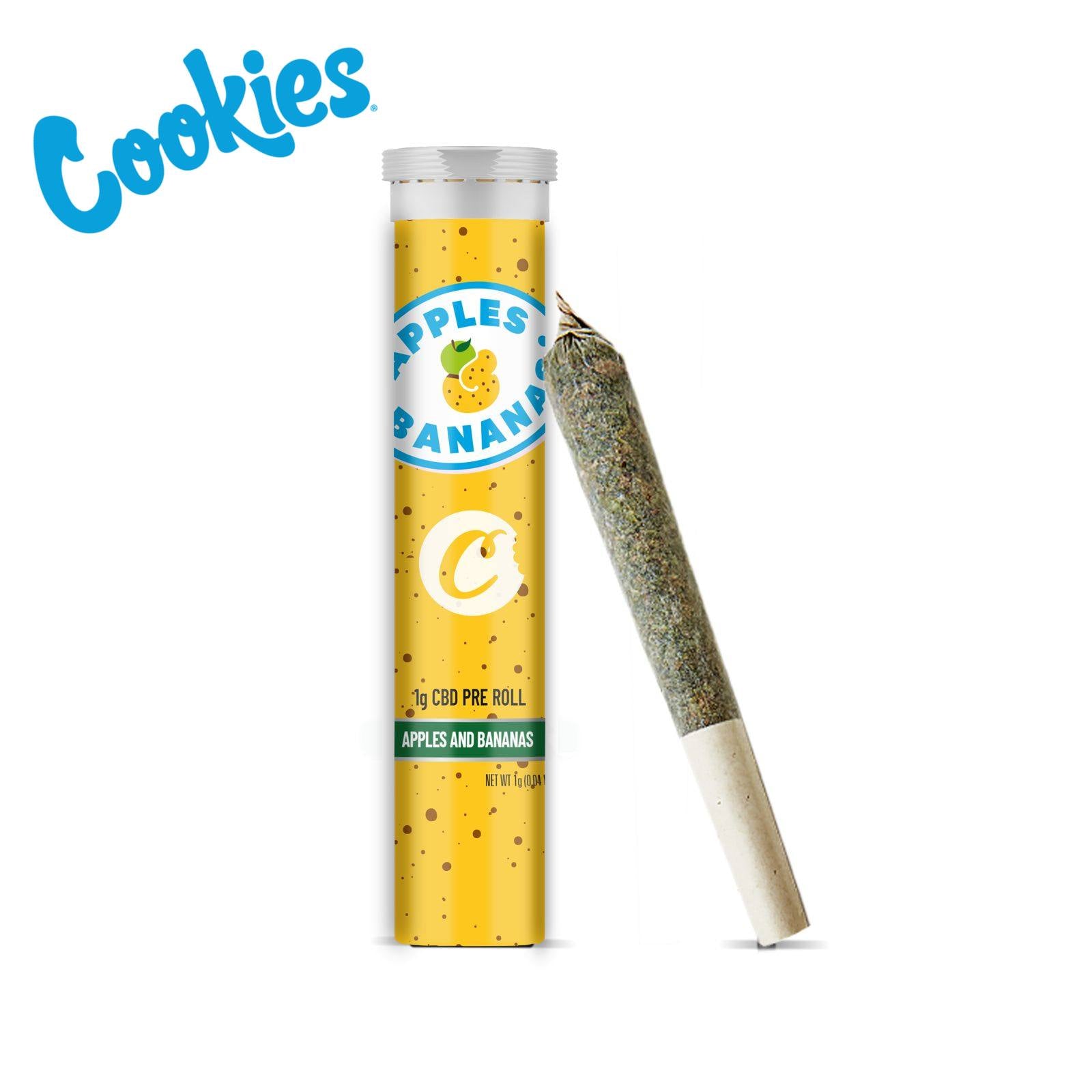 CBD Pre Rolled Joint Apples & Bananas von Cookies® – 1g fertig gerollter CBD Joint ohne Tabak